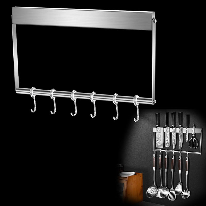 Magnetleiste Messer Selbstklebend 40cm mit Extra Starkem Magnet, Messerhalter Magnetisch aus Edelsta