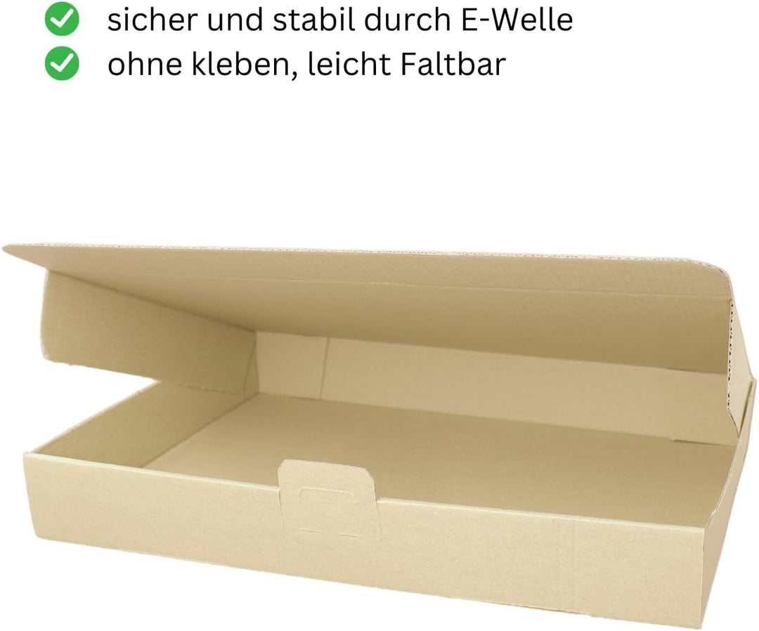 300 Maxibriefkartons MB4 braun in Grösse 260 x 180 x 50 mm(aussen) Post Schachtel für günstigen Vers