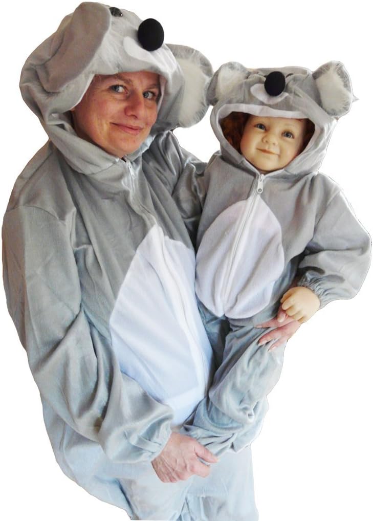 Ikumaal Koala-Bär Kostüm, J42 M-L, für Erwachsen-e Männer Frau-en, Koalas Bären Tier-e Kostüm-e Fasc