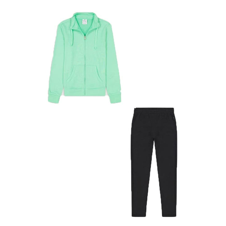 Champion Damen Legacy Sweatsuits Heritage Powerblend Ac Trainingsanzug L (Aqua Grün/Schwarz), L (Aqu