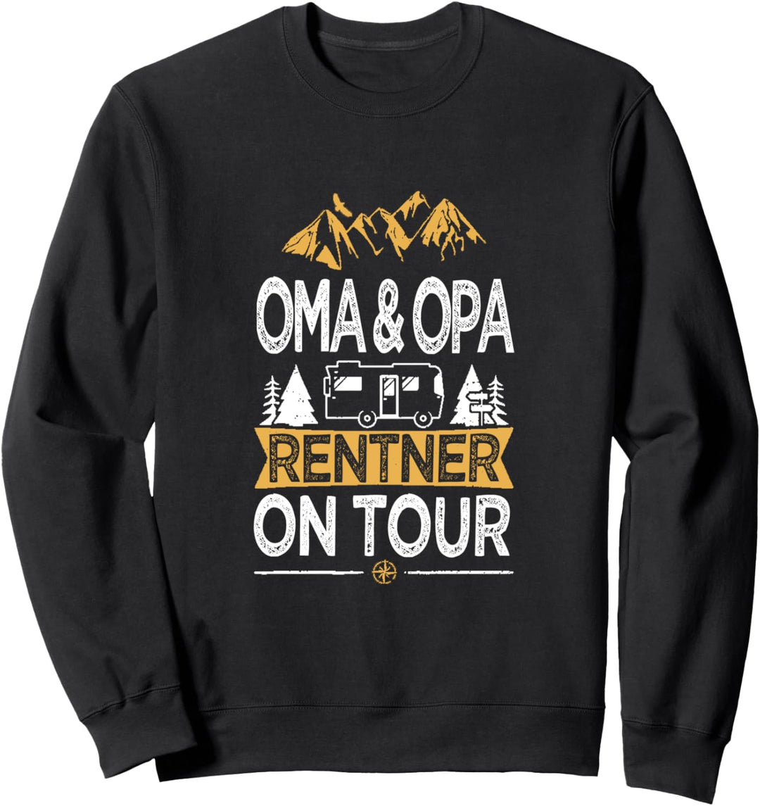 Opa und Oma Rentner On Tour T Shirt Camping Wohnmobil Van Sweatshirt