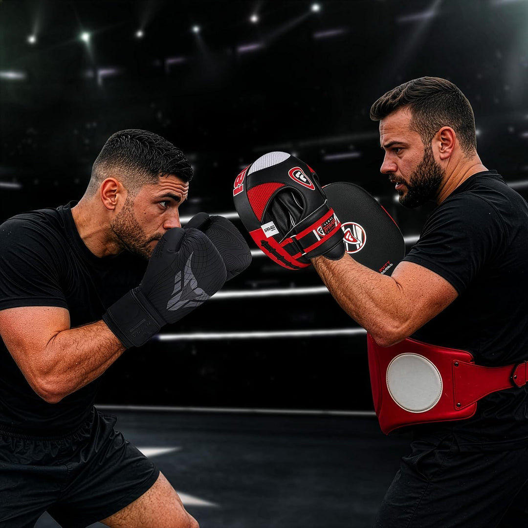 Farabi Sports pratzen Boxen Echtes Leder Air Boxen Mitts MMA Muay Thai Punching Kickboxen handpratze