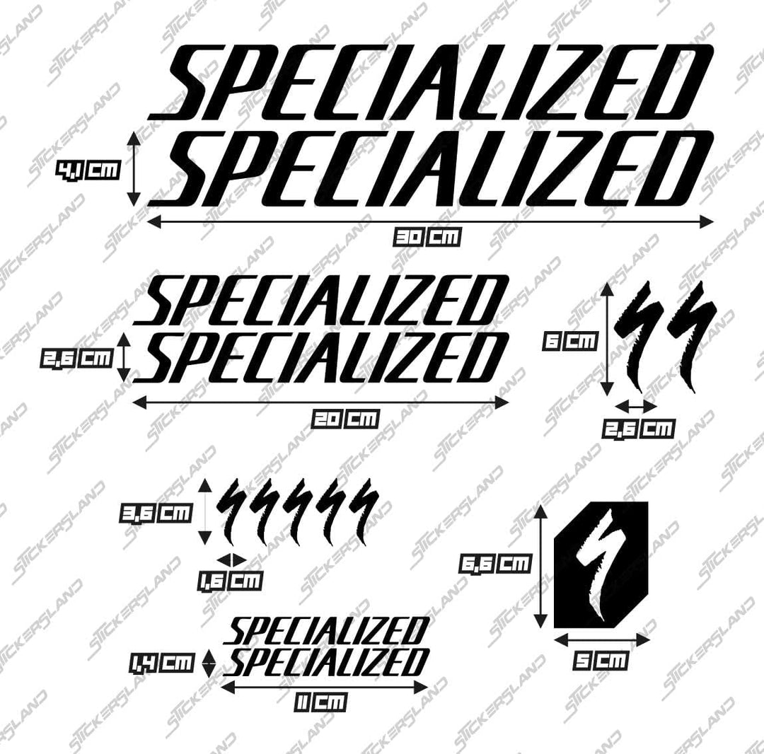 Stickersland® Aufkleber-Set kompatibel mit Rahmen MTB Mountainbike und Helm | Aufkleber-Aufkleber fü