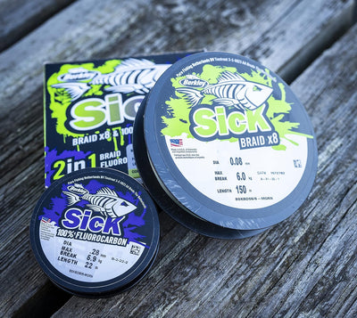 Berkley Sick Braid and Fluorocarbon Leader Pack – Kombination aus super glatter 8-fach geflochtener