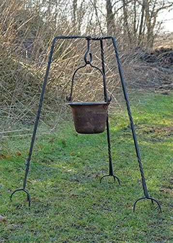 Geschmiedetes Dreibein, ca. 93 cm Mittelalter Kochstelle LARP Hängegrill Lager Feuerstelle
