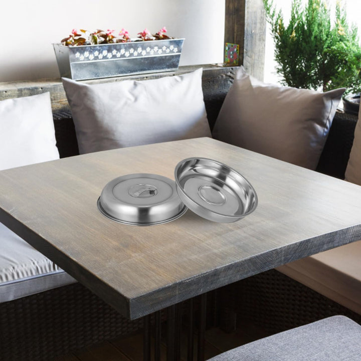 Kichvoe Edelstahl Lebensmittelabdeckung 20X20X1.4 Zoll Warmhaltehaube Für Steak Gemüse Öldichte Serv