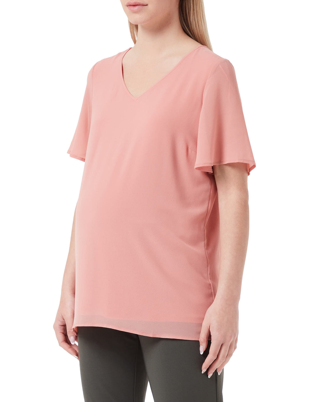 Noppies Damen Blouse Short Sleeve Kula Bluse 38 Desert Sand - P756, 38 Desert Sand - P756