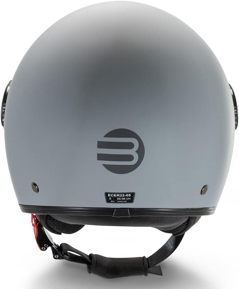 Befast | Rapid II - Zugelassener Jet-Helm mit Polycarbonat-Doppelvisier, Scooter-Helm mit Sonnenblen