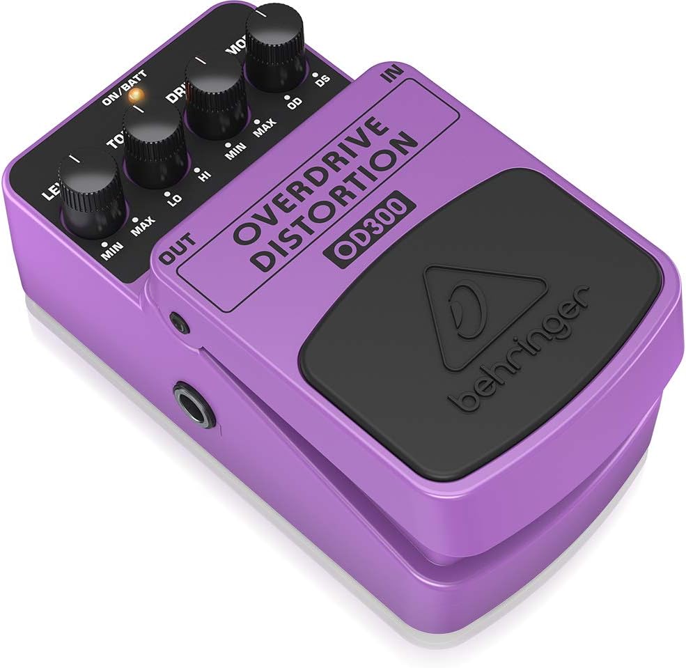 Behringer COMPRESSOR/SUSTAINER CS400 Ultimatives Dynamik-Effektpedal & OVERDRIVE/DISTORTION OD300 2-