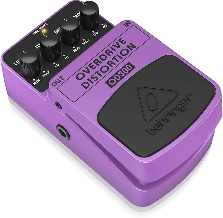 Behringer COMPRESSOR/SUSTAINER CS400 Ultimatives Dynamik-Effektpedal & OVERDRIVE/DISTORTION OD300 2-