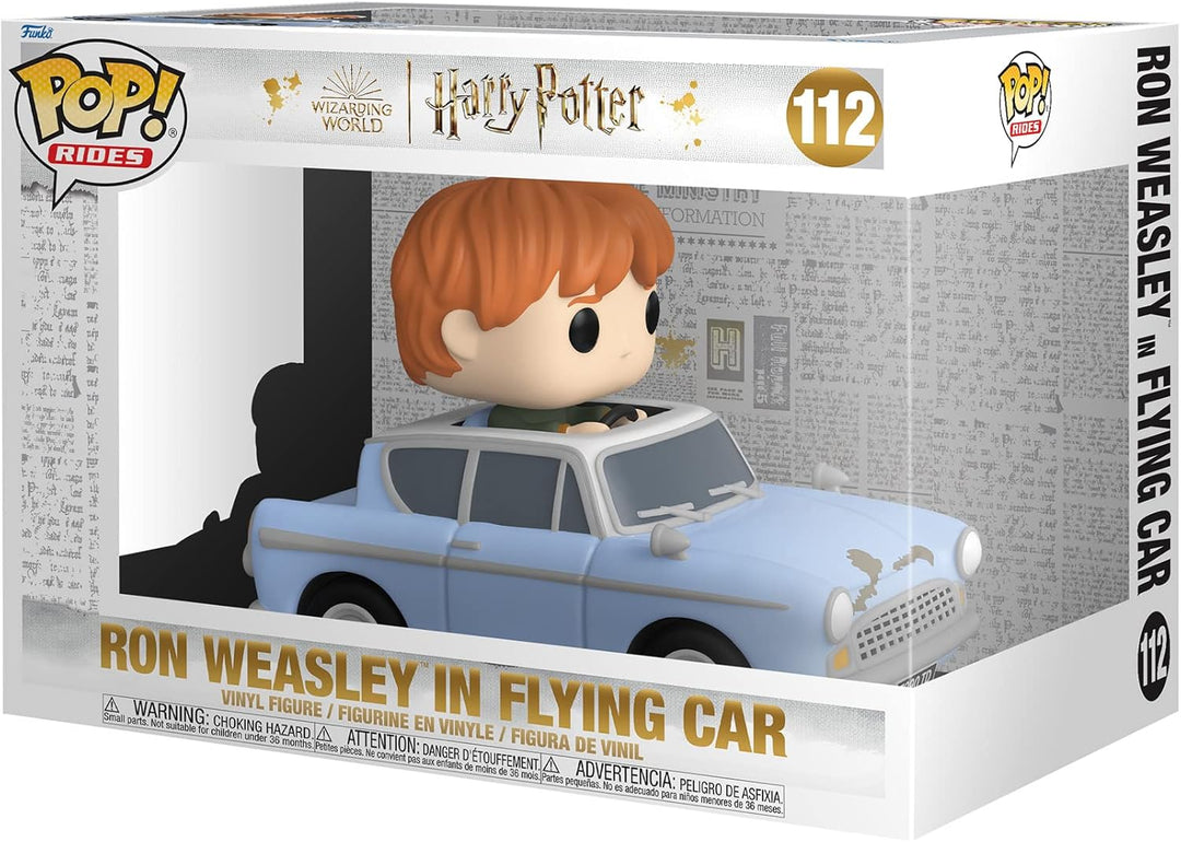 Funko POP! Ride Super Deluxe: Harry Potter Chamber of Secrets 20th - Ron Weasley Mit Car - Vinyl-Sam