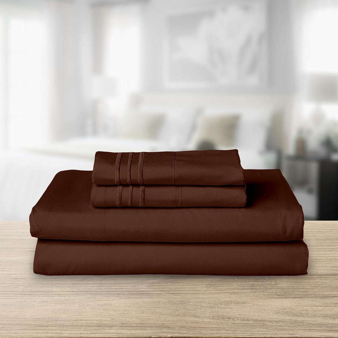 Elegant Comfort TM Luxuriöses Bettwäsche-Set, ägyptische Fadenzahl 1500, Bestickt, hochwertig, Hotel