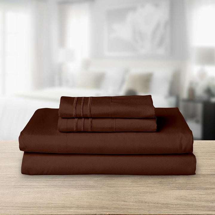 Elegant Comfort TM Luxuriöses Bettwäsche-Set, ägyptische Fadenzahl 1500, Bestickt, hochwertig, Hotel