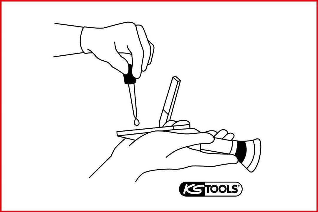KS Tools 550.1290 Refraktometer Kühlflüssigkeit / Batteriesäure