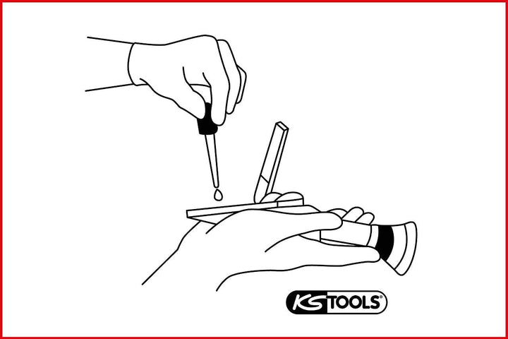 KS Tools 550.1290 Refraktometer Kühlflüssigkeit / Batteriesäure