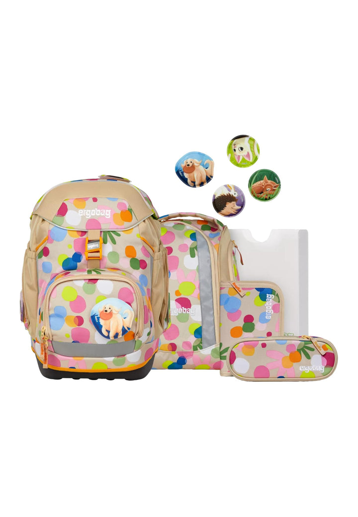 ergobag Pack Set ergonomischer Schulrucksack flexibel 6-teilig Set 1. Klasse Grundschule für Mädchen