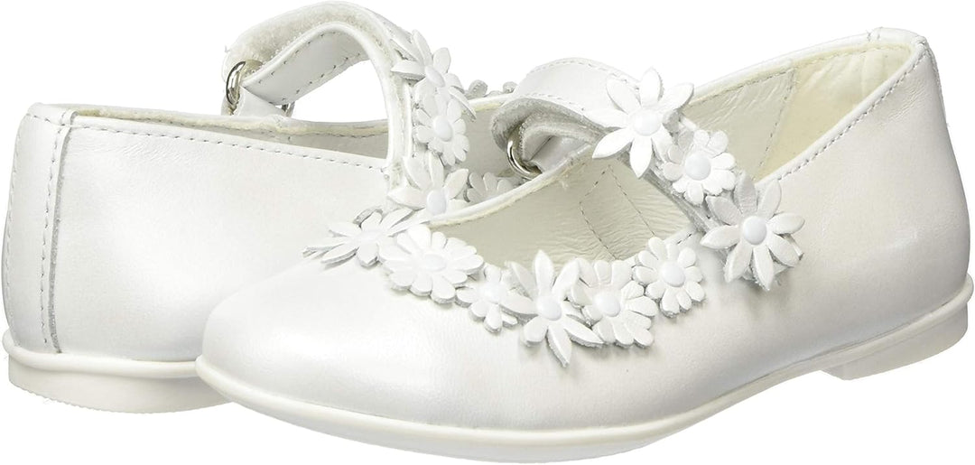 PRIMIGI Mädchen Ballerina Bambina Mary Jane Halbschuhe, 33 EU Wei&#xDF; Bianco 5437000
