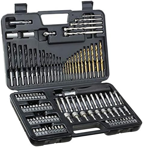 Juego de 109 Piezas para Atornillar y Taladrar; 13 X Brocas para Madera 3-8mm, 13 X Brocas para meta