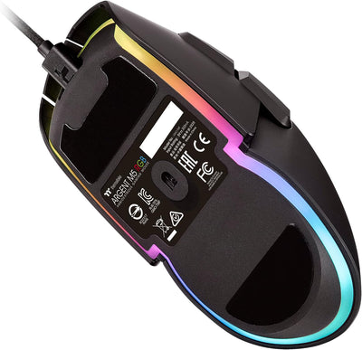 Thermaltake Argent M5 RGB Gaming Mouse | PC-Maus | 8 anpassbare dynamische Lichteffekte | rechts-und