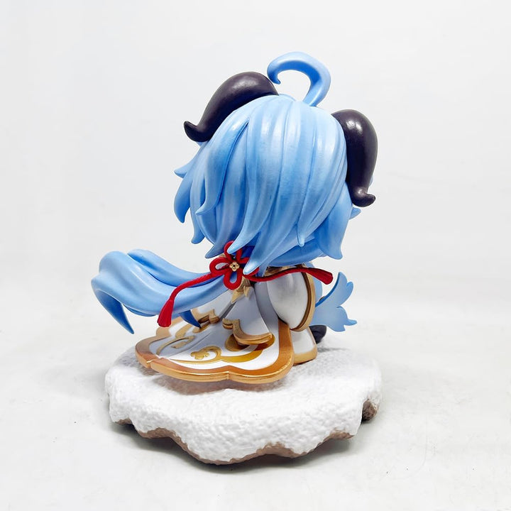 Jilijia Anime Ganyu Actionfigur, niedliche Q-Version, Figur sitzende Position, PVC-Figur, Statue, Sa