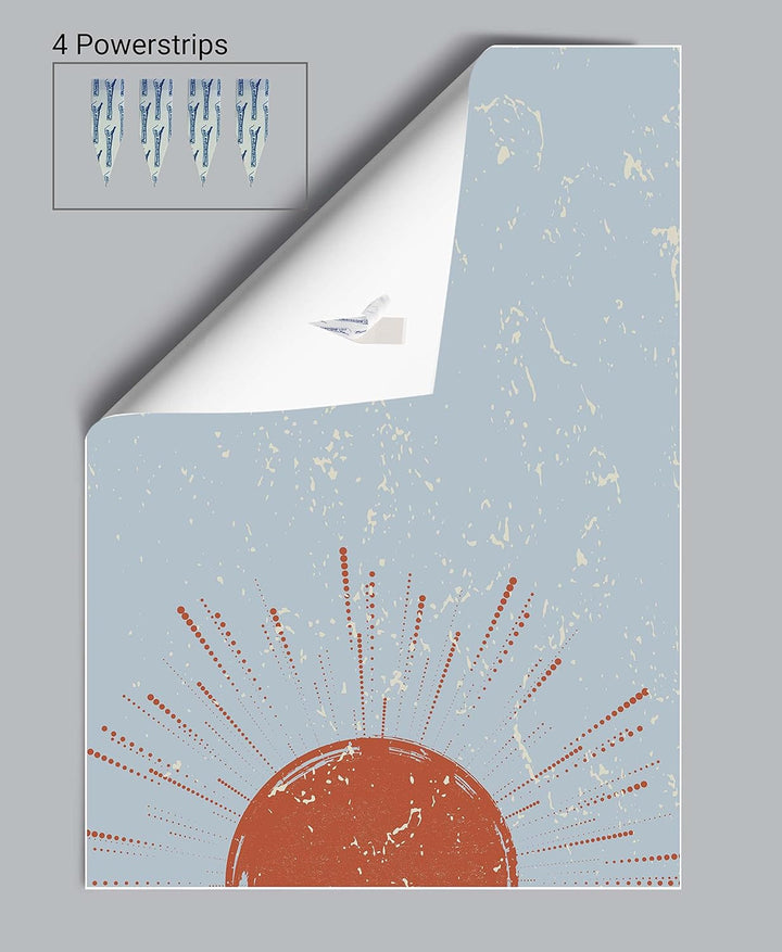 wandmotiv24 Poster als Wanddeko, Grösse Din A0, Minimalismus, Sonne, gelb, Moderne Wanddeko, Wandbil