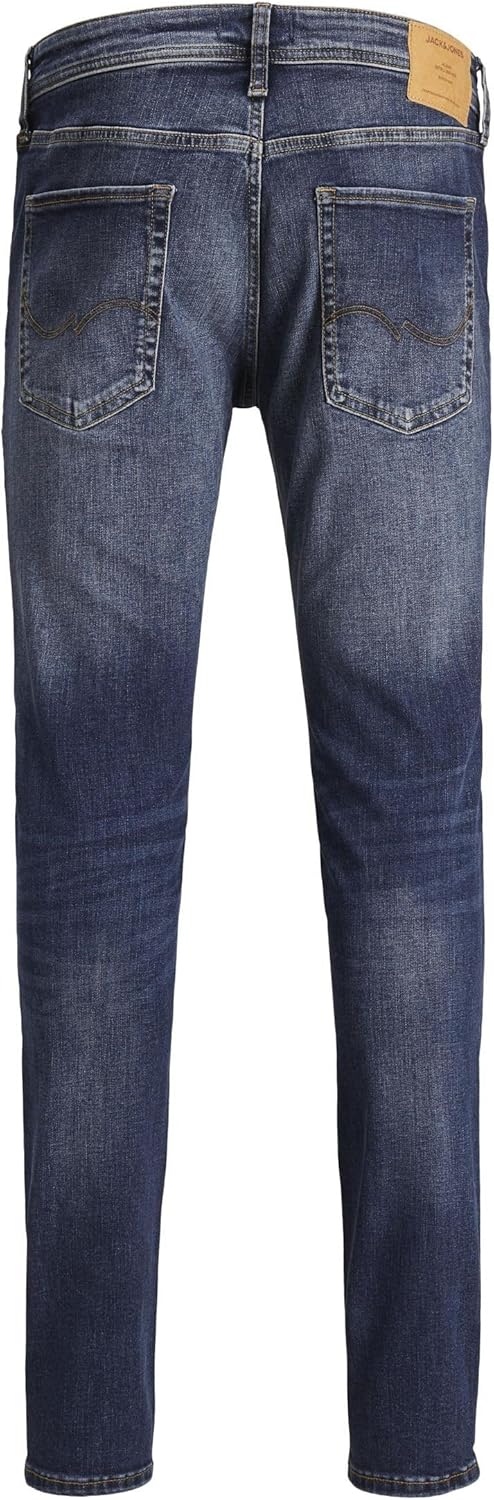 JACK & JONES Male Slim Fit Jeans JJIGLENN JJICON JJ 257 50SPS NOOS Slim Fit Jeans 28W / 34L Blue Den