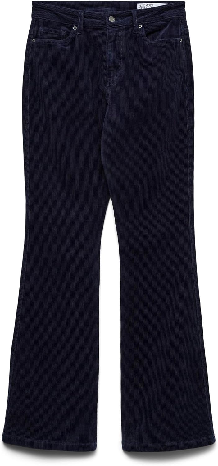 VERO MODA Female Hose VMSIGA Hohe Taille Hose XS / 34L Peacoat, XS / 34L Peacoat