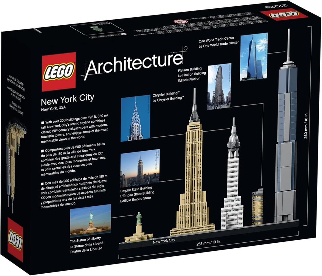 LEGO Architecture New York City 21028, Build It Yourself New York Skyline Model Kit for Adults and K