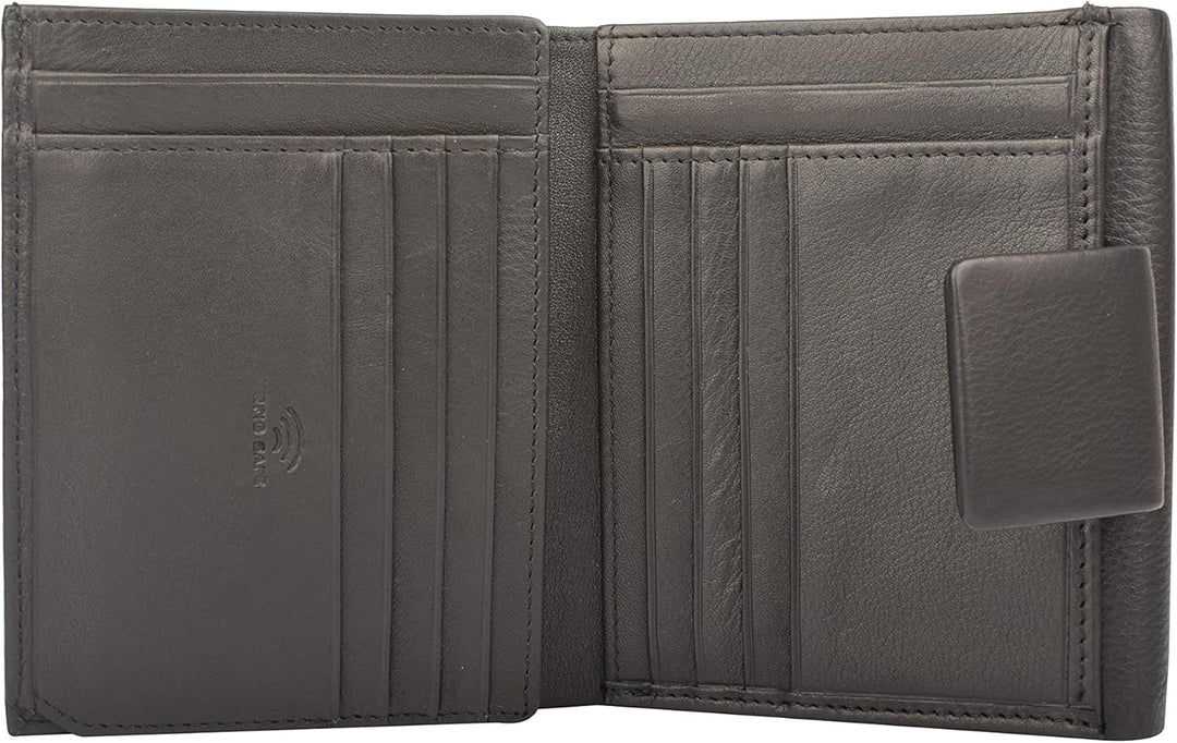 Maitre Belg Dartrud Geldbörse MH11F 12 cm Black Schwarz, Schwarz