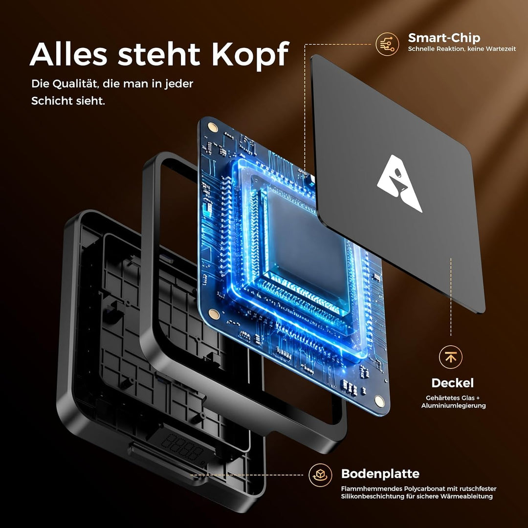 KAVAZ Smart Cocktail Maker mit App-Steuerung-LED-Ausgiesshilfe für perfekte Cocktails,Getränkemix-As