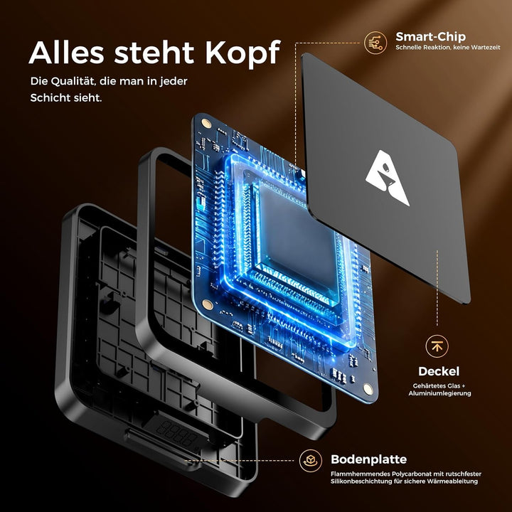 KAVAZ Smart Cocktail Maker mit App-Steuerung-LED-Ausgiesshilfe für perfekte Cocktails,Getränkemix-As