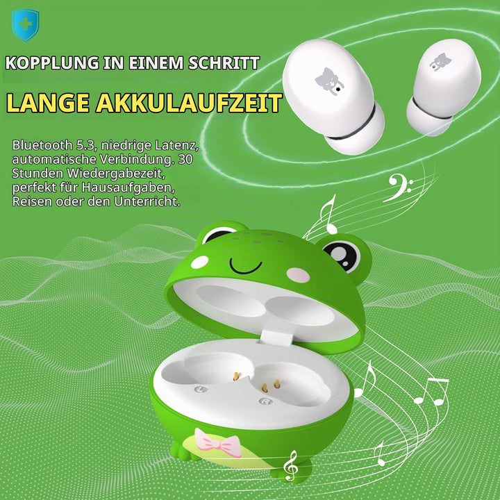 Kopfhörer Kabellos Bluetooth Kinder, 30 Std Kopfhörer für Mädchen und Jungen, Für kleine Ohren, Eing