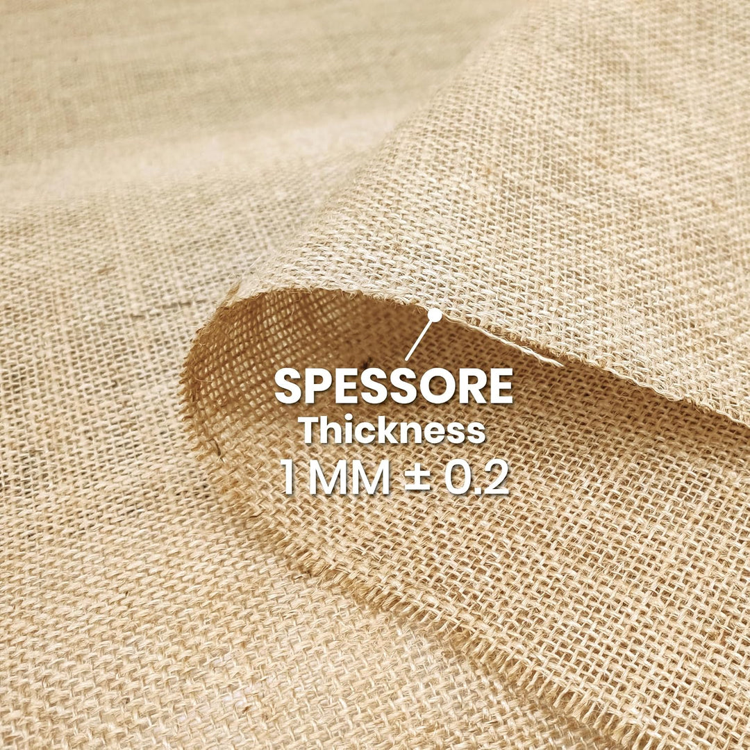 Jute Stoff aus Naturfaser – Zuschnitte von 2 – 5 – 10 m x 1,40 m Höhe (grau, 5 x 1,4 m) Natã¼rlich 5