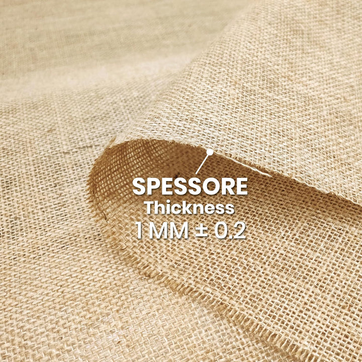 Jute Stoff aus Naturfaser – Zuschnitte von 2 – 5 – 10 m x 1,40 m Höhe (grau, 5 x 1,4 m) Natã¼rlich 5