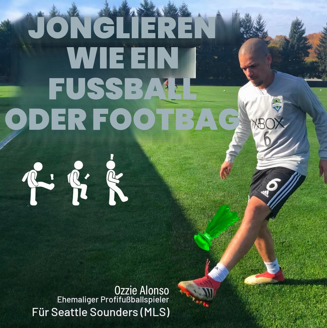 Kickit Der originale Birdie-Fussballtrainer, zum Spielen im Freien, drinnen oder im Hinterhof, am St