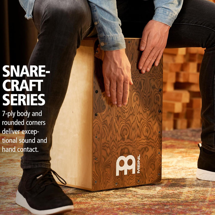 Meinl Percussion Snarecraft Cajon Instrument - Trommelkiste mit Snare - für Kinder und Erwachsene -