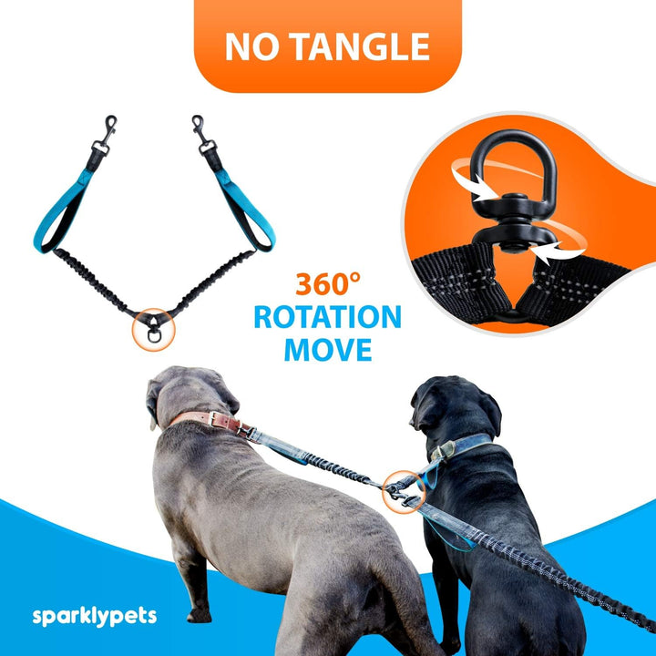 Joggingleine für Hunde zum Laufen, Joggen, Wandern | 2 in 1 Joggingleine und Normale Hundeleine für