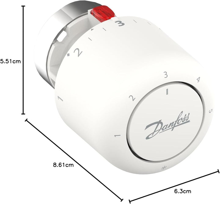 Danfoss Aero RAV click, Thermostatkopf mit eingebautem Sensor, 34 mm Halsdurchmesser NEU 015G4560, N
