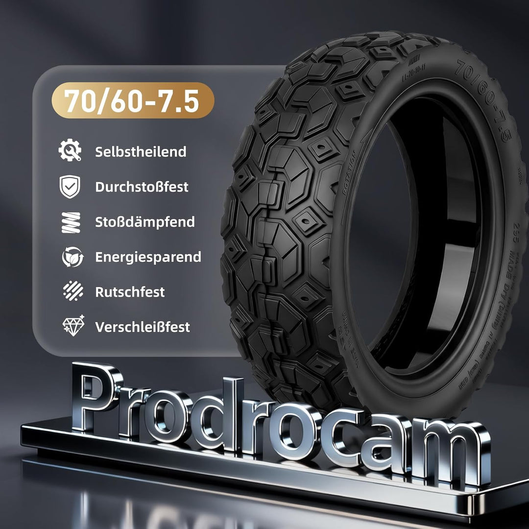 70/60-7,5 Selbstreparierender Schlauchlose Reifen für Ninebot ZT3 Pro / G3 Elektroroller Ersatzreife