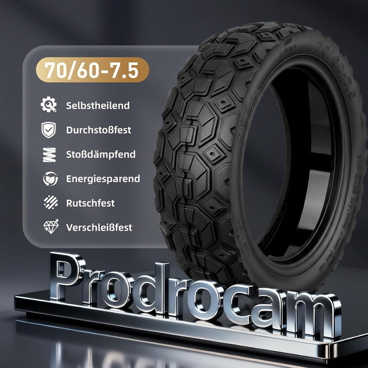 70/60-7,5 Selbstreparierender Schlauchlose Reifen für Ninebot ZT3 Pro / G3 Elektroroller Ersatzreife