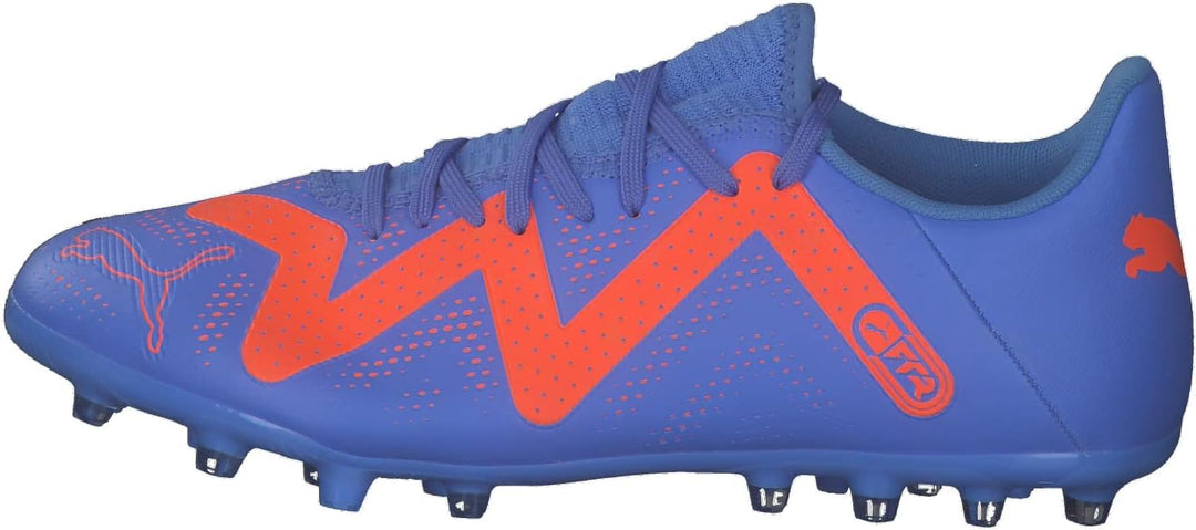 PUMA Herren Future Play Mg Fussballschuh, 42 EU Blue Glimmer Puma White Ultra Orange