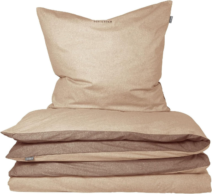 Schiesser Wende-Bettwäscheset Doubleface in angenehm glatter Renforcé Qualität, Made IN Green, Farbe