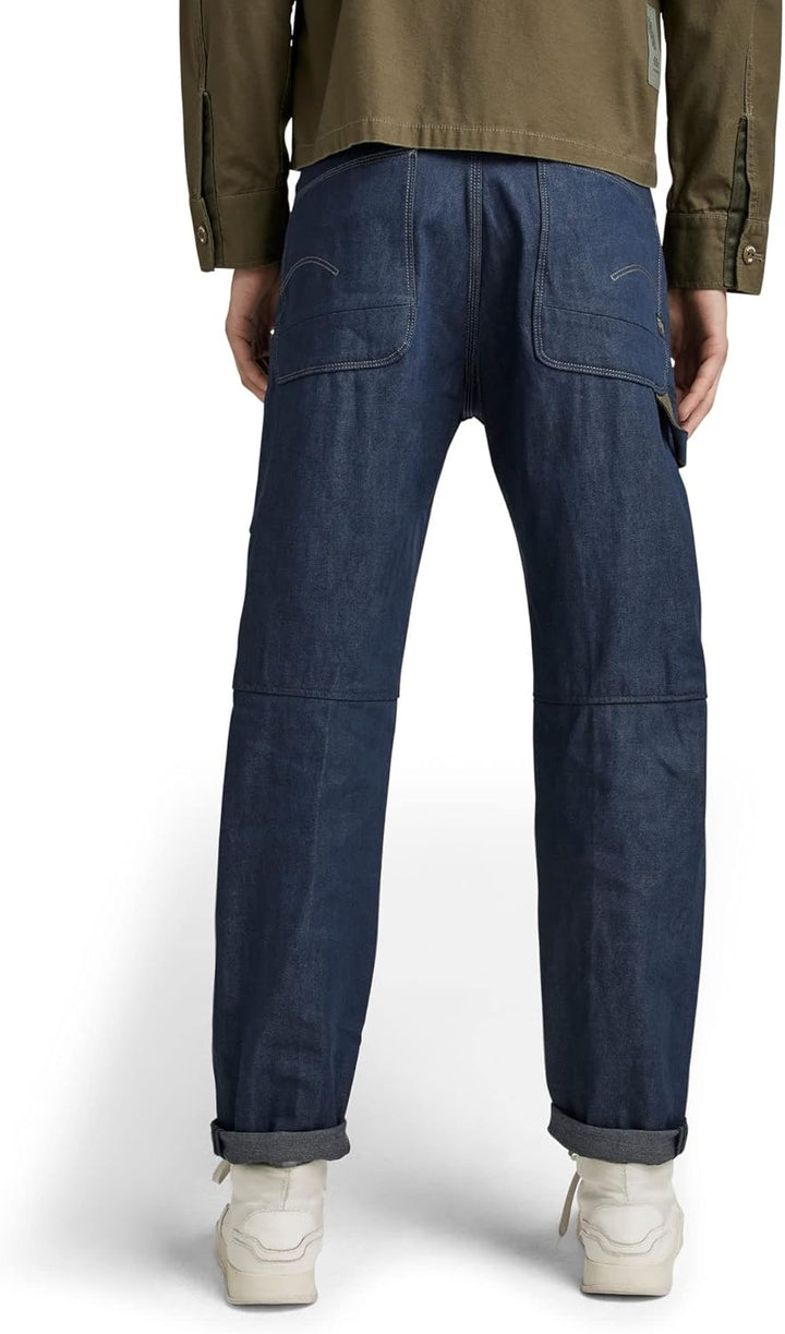 G-STAR RAW Herren Grip 3D Relaxed Tapered Jeans, 26W / 30L Blau (Raw Denim D21006-c970-001)