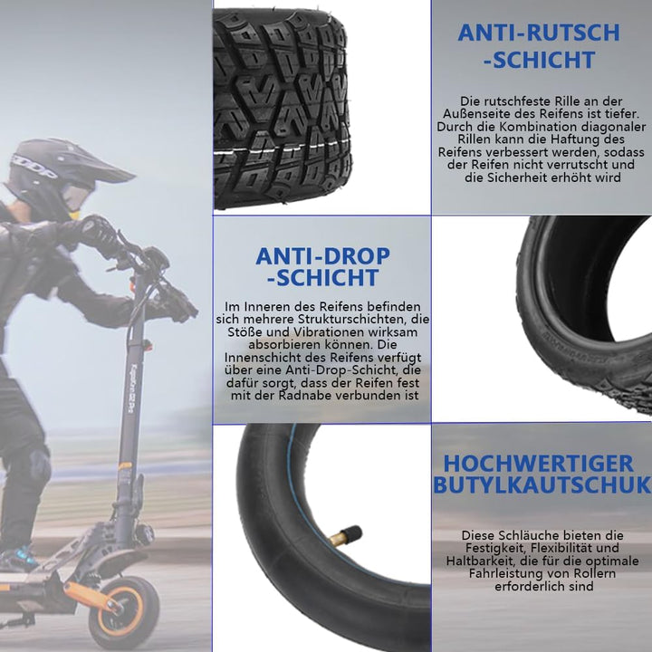 85/65-6,5 Innen- Aussenreifen Breitere Dickere Elektroroller Ersatzräder für Kugoo G-Booster/KUGOO G