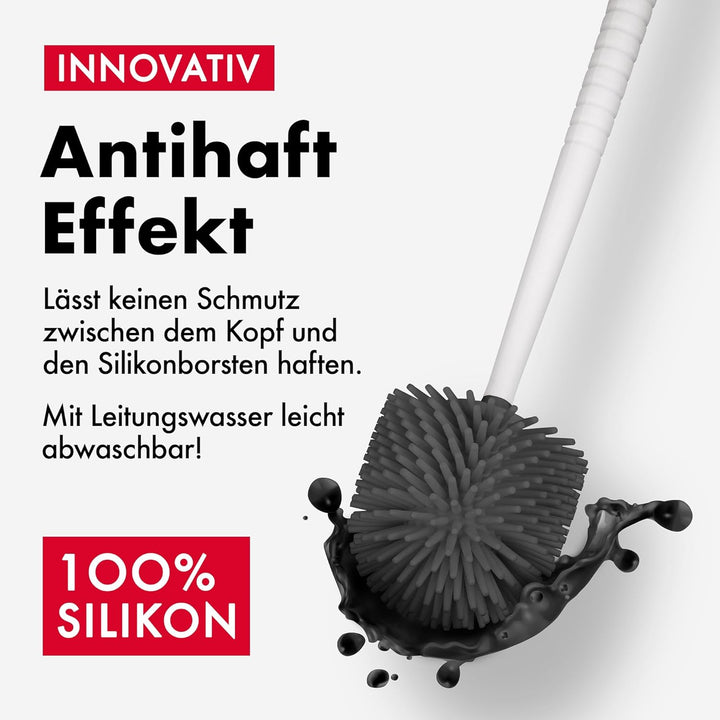 Tyroler Bright Tools Toilettenbürste antibakterielle WC-Bürste (Weiss), Weiss