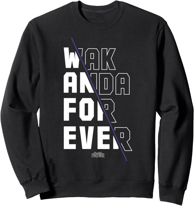 Marvel Black Panther Wakanda Forever Divided Sweatshirt