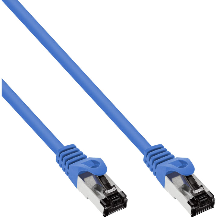 InLine® Patchkabel, S/FTP (PiMf), Cat.8.1, 2000MHz, halogenfrei, Kupfer, blau, 15m