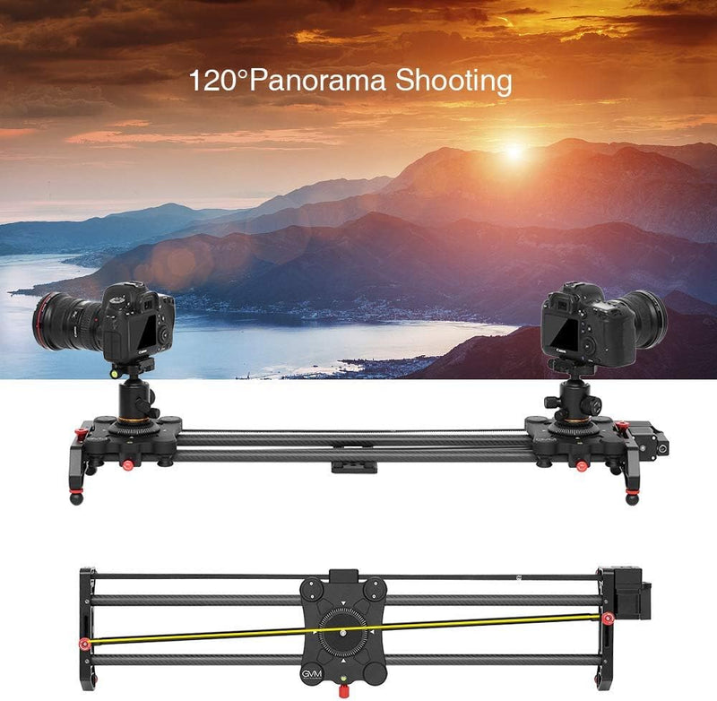 GVM 80cm Kamera Slider, Motorisiert Kameraschlitten, Fotografie Video Slider Kameraschlitten mit Fol