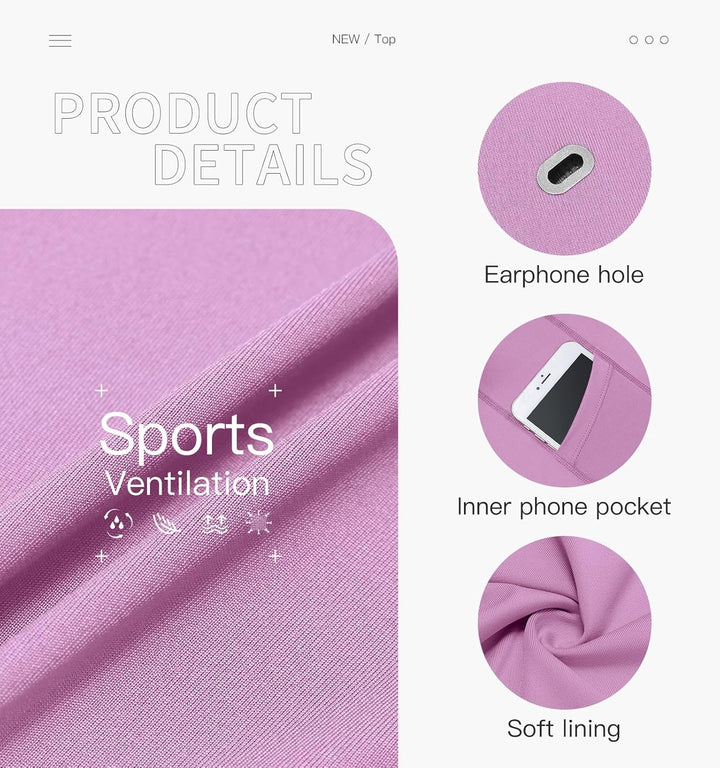 VUTRU Damen Tennisröcke Hohe Taille Tennis Skort mit Taschen Laufröcke Sport Golfrock mit Innenhose