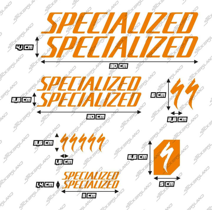 Stickersland® Aufkleber-Set für MTB Mountainbike und Helm | Aufkleber für Fahrrad Schriftzug Logos |